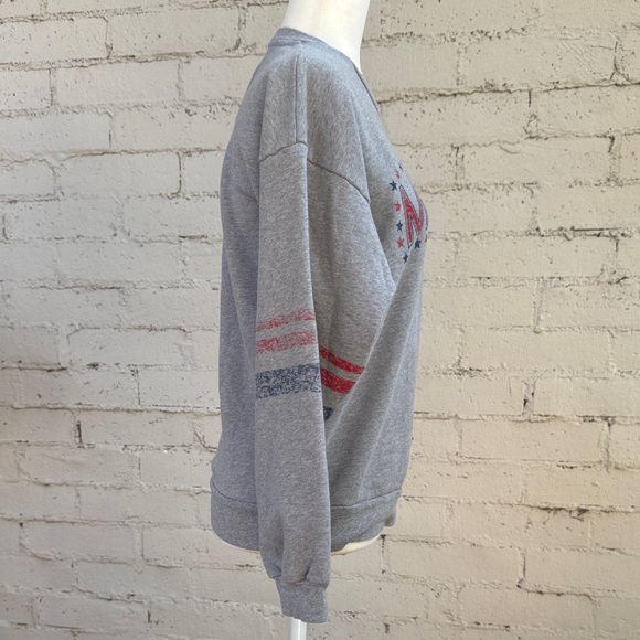 MOTHER The Drop Square Sweatshirt Mother Stars Size XS - Picture 5 of 14